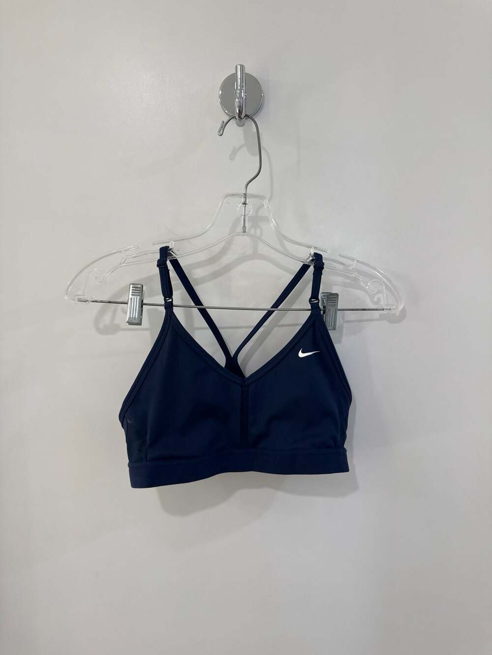 Nike Team Indy V-Neck Sports Bra Women's Small Black DJ8523